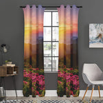 Sunrise Mountain Print Curtain