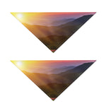 Sunrise Mountain Print Dog Bandana