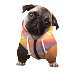 Sunrise Mountain Print Dog Zip Up Hoodie