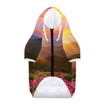 Sunrise Mountain Print Dog Zip Up Hoodie