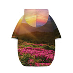 Sunrise Mountain Print Dog Zip Up Hoodie