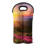 Sunrise Mountain Print Double Neoprene Wine Tote
