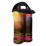 Sunrise Mountain Print Double Neoprene Wine Tote