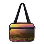 Sunrise Mountain Print Double Strap Bible Bag