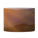 Sunrise Mountain Print Drum Lamp Shade