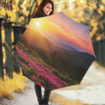 Sunrise Mountain Print Foldable Umbrella