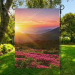 Sunrise Mountain Print Garden Flag