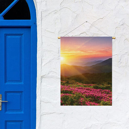Sunrise Mountain Print Garden Flag