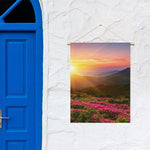 Sunrise Mountain Print Garden Flag