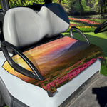 Sunrise Mountain Print Golf Cart Seat Cover