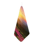 Sunrise Mountain Print Hand Towel