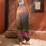 Sunrise Mountain Print Harem Pants