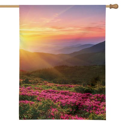 Sunrise Mountain Print House Flag