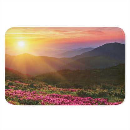 Sunrise Mountain Print Indoor Door Mat