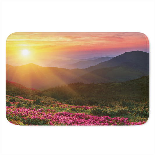 Sunrise Mountain Print Indoor Door Mat