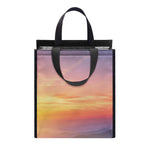 Sunrise Mountain Print Insulated Lunch Tote