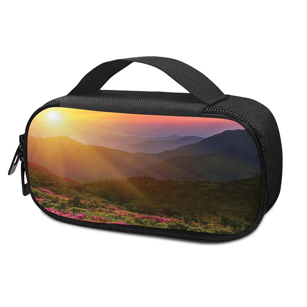 Sunrise Mountain Print Insulin Cooler Travel Case