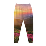 Sunrise Mountain Print Jogger Pants