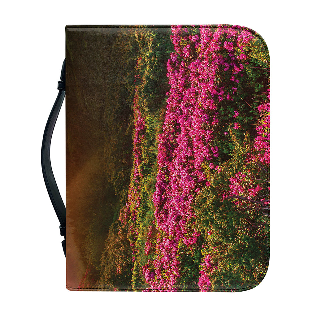 Sunrise Mountain Print Leather Bible Cover