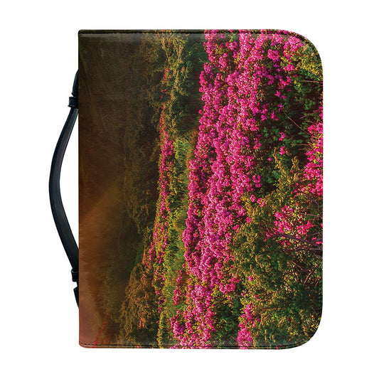 Sunrise Mountain Print Leather Bible Cover