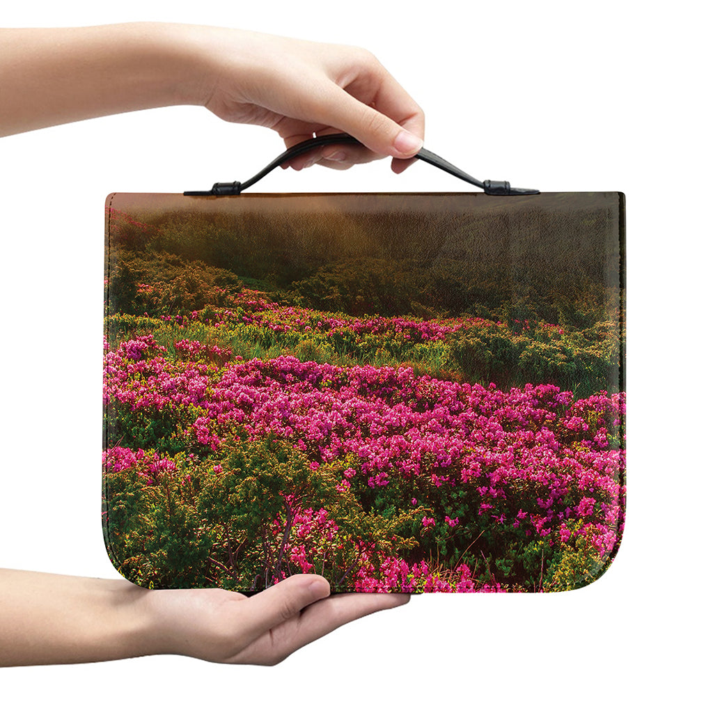 Sunrise Mountain Print Leather Bible Cover