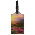 Sunrise Mountain Print Luggage Tag