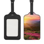 Sunrise Mountain Print Luggage Tag