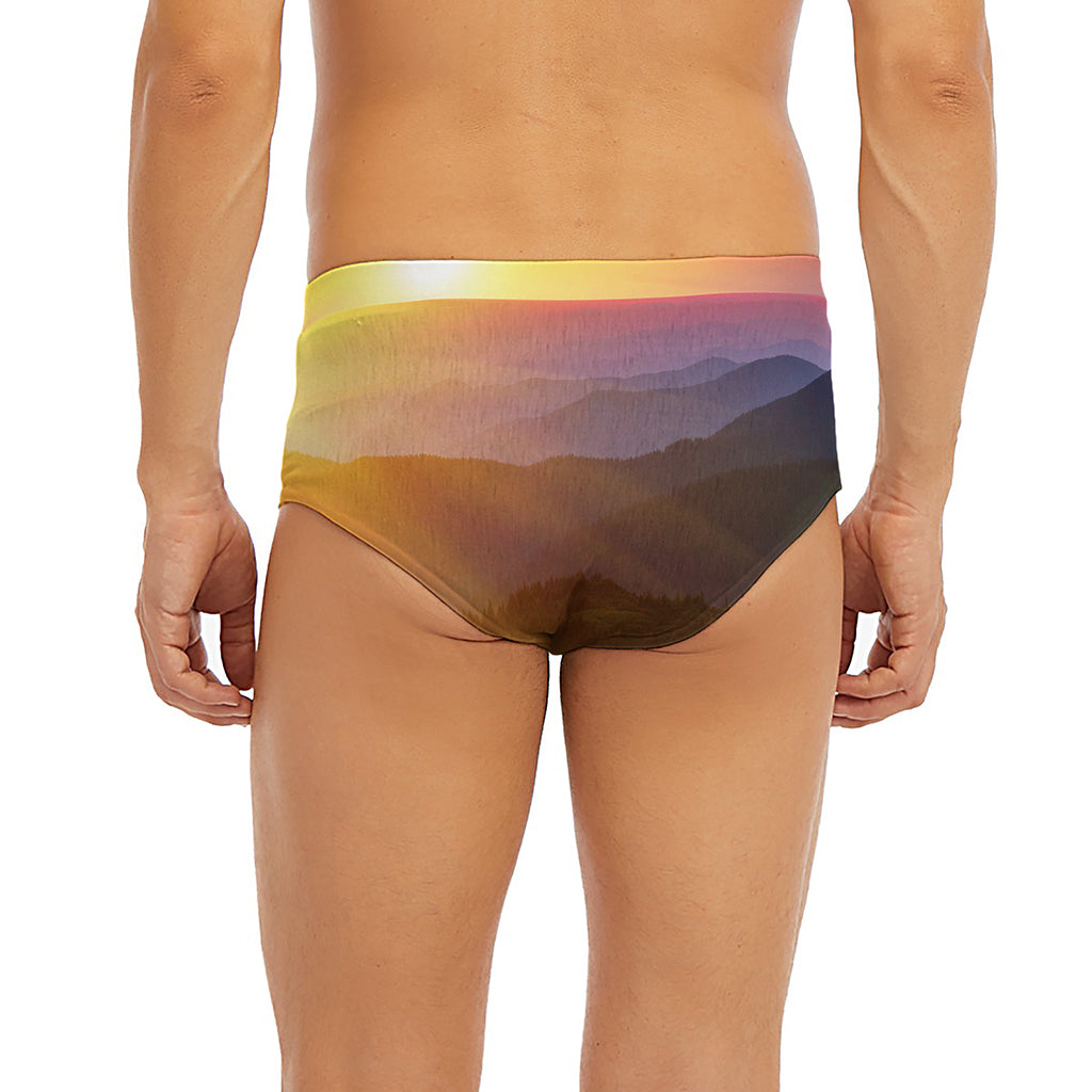 Sunrise Mountain Print Men's Briefs
