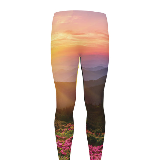 Sunrise Mountain Print Men's leggings