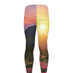 Sunrise Mountain Print Men's leggings