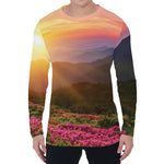 Sunrise Mountain Print Men's Long Sleeve T-Shirt
