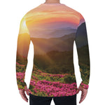 Sunrise Mountain Print Men's Long Sleeve T-Shirt