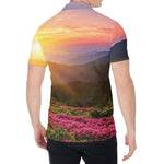 Sunrise Mountain Print Men's Shirt
