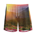 Sunrise Mountain Print Men's Athletic Shorts