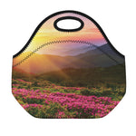 Sunrise Mountain Print Neoprene Lunch Bag