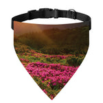 Sunrise Mountain Print Over The Collar Dog Bandana