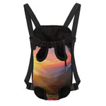 Sunrise Mountain Print Pet Carrier Backpack