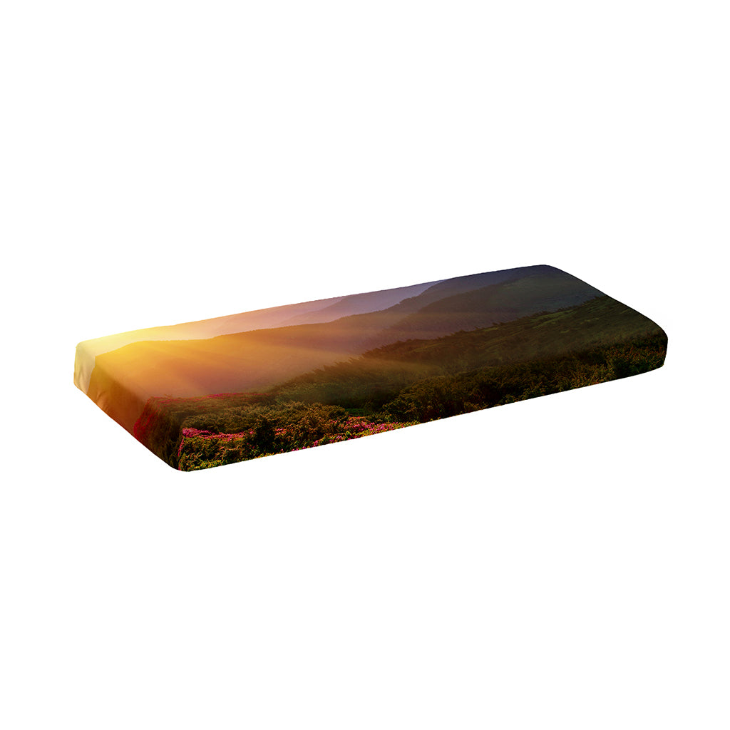 Sunrise Mountain Print Piano Keyboard Cover