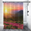 Sunrise Mountain Print Premium Shower Curtain
