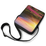 Sunrise Mountain Print Rectangular Crossbody Bag