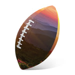 Sunrise Mountain Print Rugby Ball
