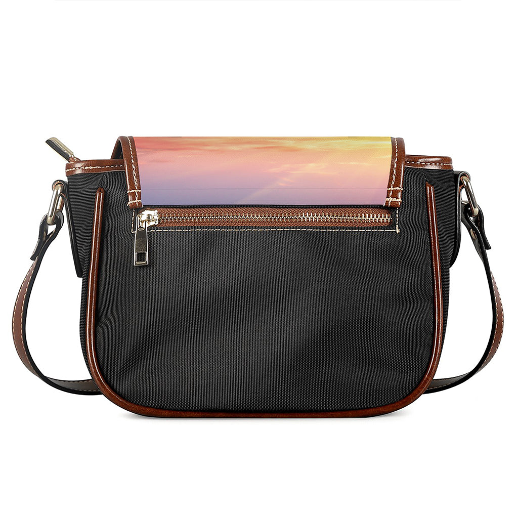 Sunrise Mountain Print Saddle Bag