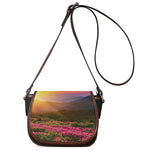 Sunrise Mountain Print Saddle Bag