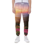Sunrise Mountain Print Scuba Joggers