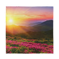 Sunrise Mountain Print Silk Bandana