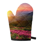 Sunrise Mountain Print Single Oven Mitt
