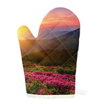 Sunrise Mountain Print Single Oven Mitt
