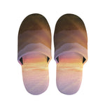 Sunrise Mountain Print Slippers