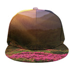 Sunrise Mountain Print Snapback Cap