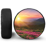 Sunrise Mountain Print Tire Cover